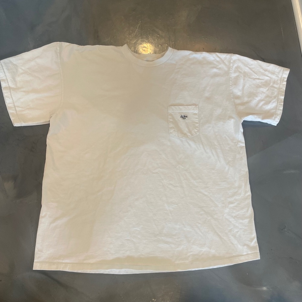 Vintage Nike USA White Pocket T-Shirt Made in USA Mens XXL 90s Excellent Cond